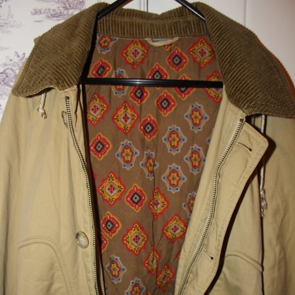 vintage zip-up, button up boho jacket with hood - Picture 2 of 6